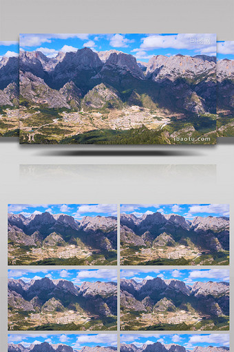 甘肃扎尕那风景名胜4K航拍图片