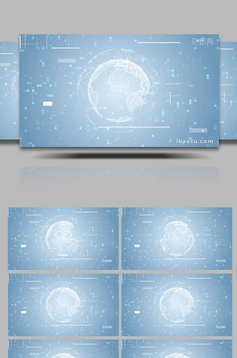 科技地球大数据互联网高清背景视频图片
