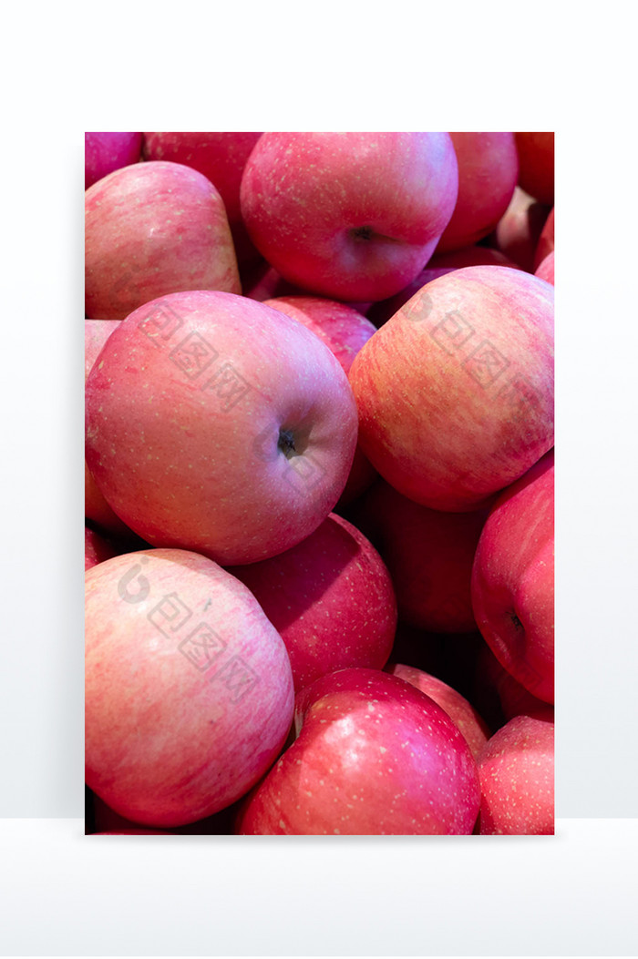 新鲜红富士苹果摄影图图片图片