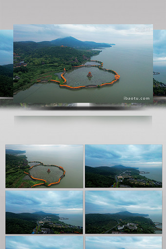大气航拍无锡太湖景区统一嘉园4K航拍图片