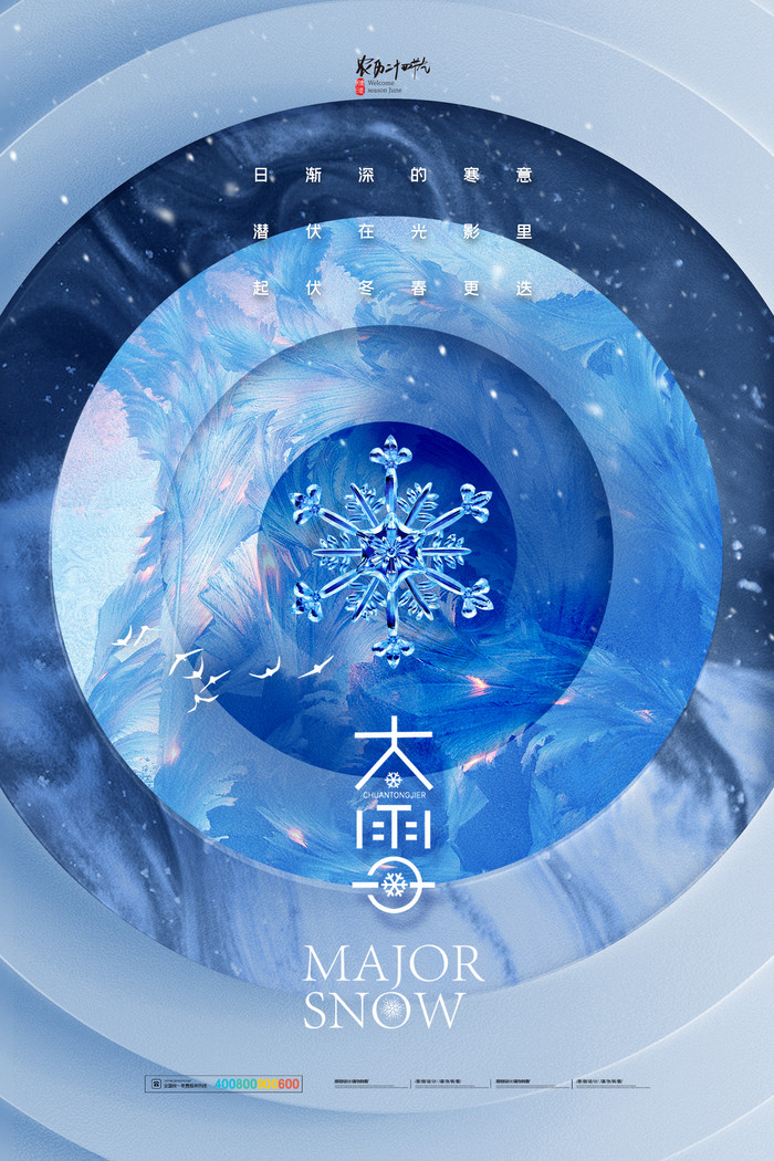 雪花大雪图片