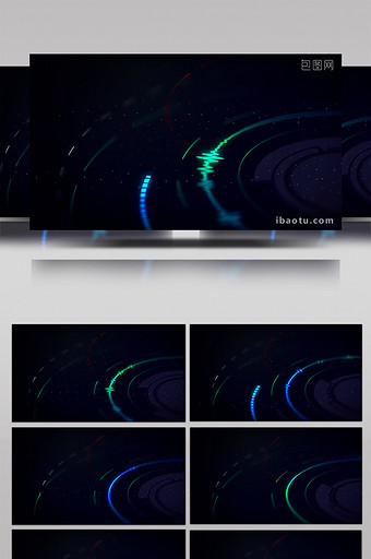 科技音乐光谱HUD视频背景图片