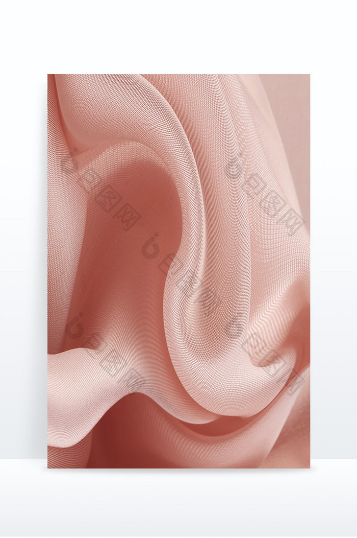 粉色丝绸纹理褶皱布料背景