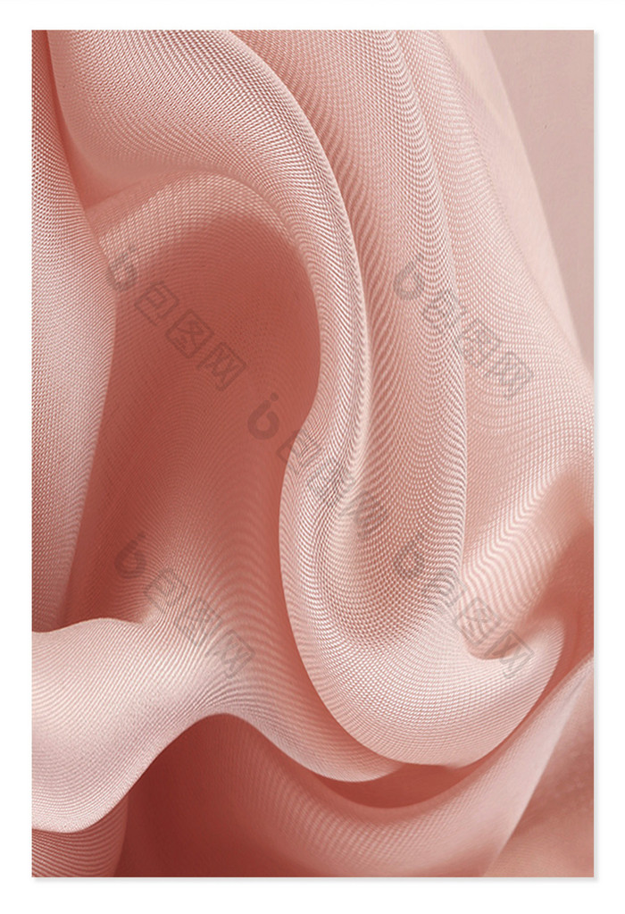 粉色丝绸纹理褶皱布料背景
