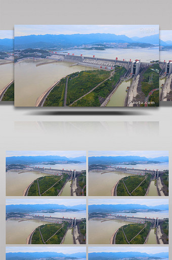 宜昌三峡大坝水电站4K航拍图片