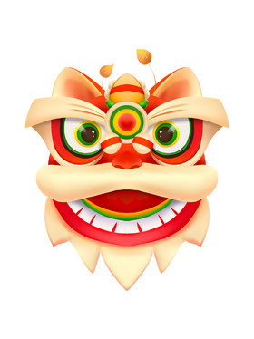 新年舞狮狮子头形象