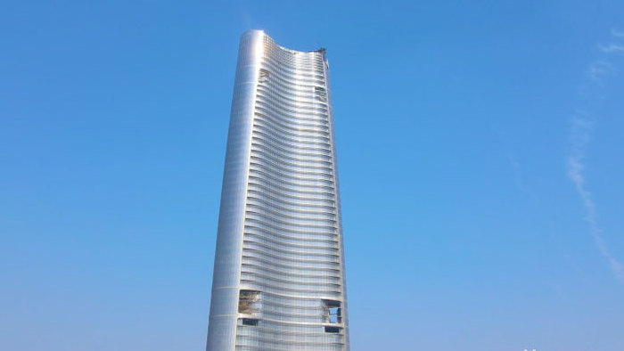 武汉地标华中第一高楼建筑4K航拍