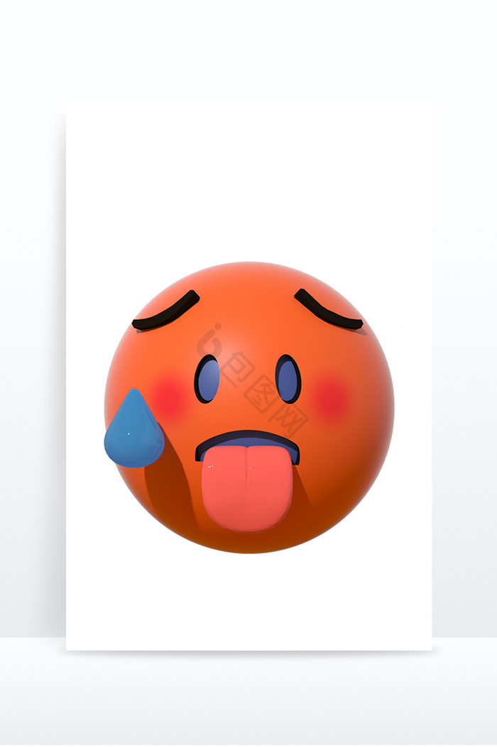 发热吐舌头emoji图片图片