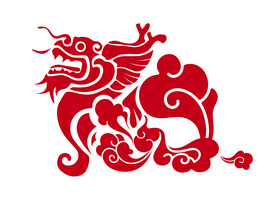 古风祥云麒麟