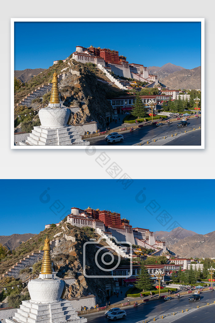 建筑空间西藏拉萨布达拉宫摄影图
