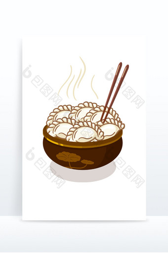 中国节日美食饺子元素 美食元素 饺子元素图片