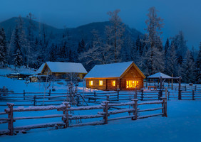 新疆喀纳斯禾木雪景