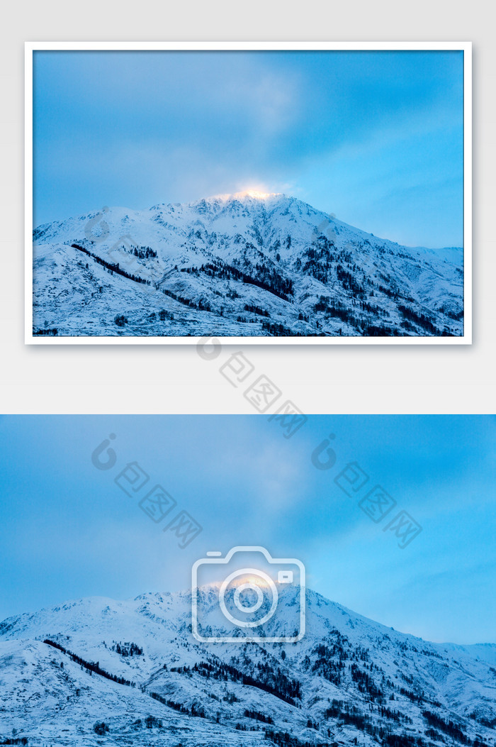 新疆喀纳斯雪山日出图片图片