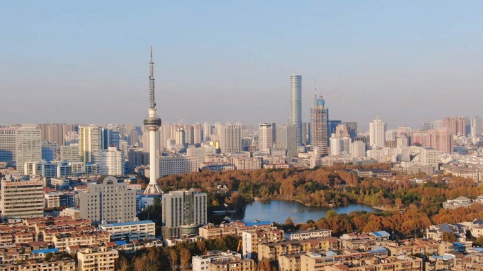 大气震撼江苏徐州城市全景航拍