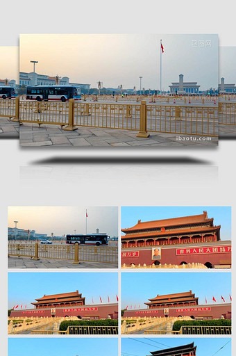 震撼北京天安门鸟巢地标建筑4K实拍图片