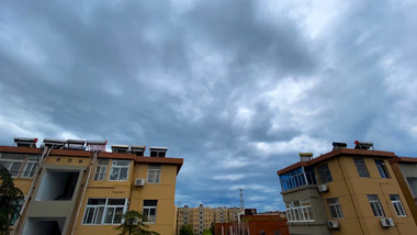 特殊天气暴雨来临前乌云密布4K延时摄影