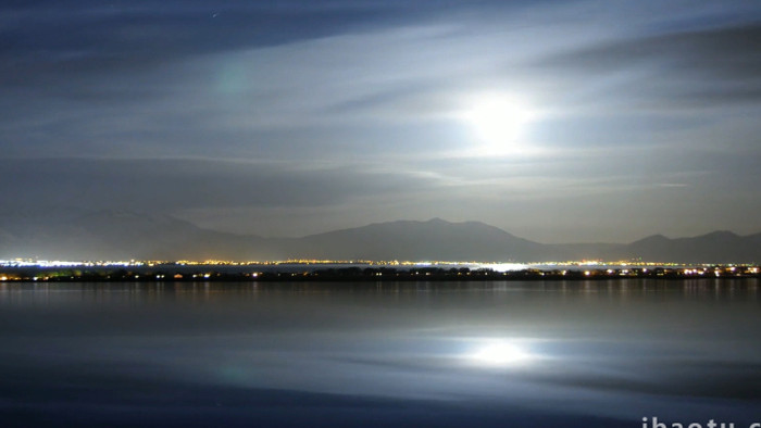 上海城市日出夜景延时摄影