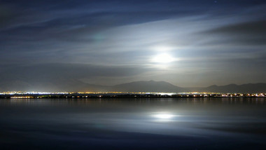 上海城市日出夜景延时摄影