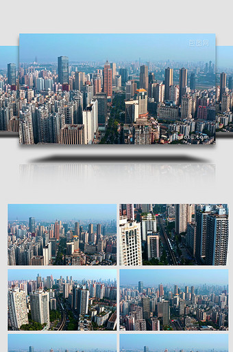 城市震撼重庆南坪商业区4k航拍图片