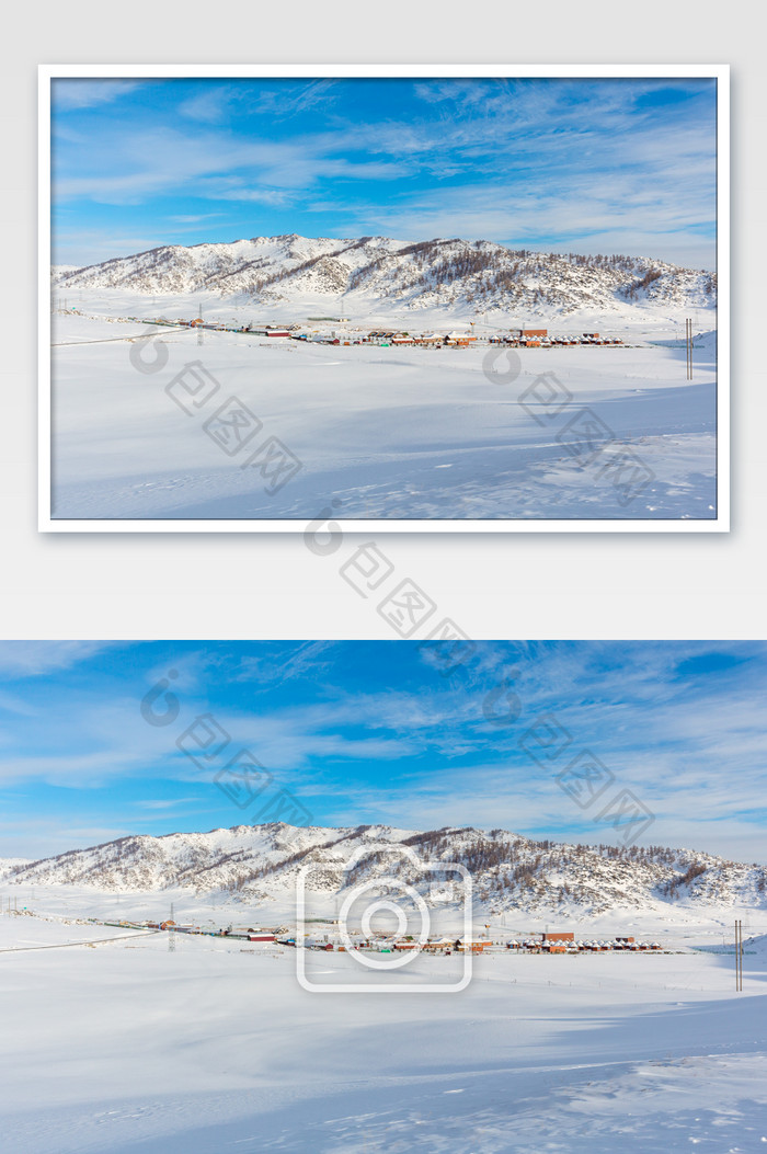 新疆喀纳斯雪山雪地大雪