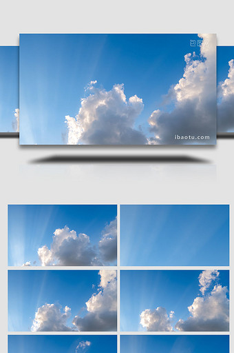 自然风景彩云耶稣光丁达尔效应8K延时图片