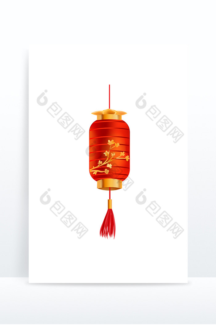 新年春节悬挂古风红灯笼图片图片