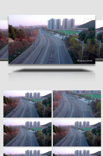 城市大气交通车流素材图片