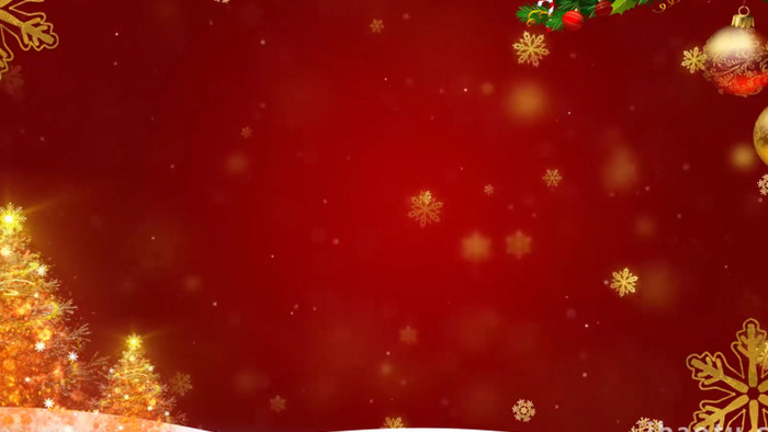 创意圣诞树雪花圣诞节背景视频AE模板