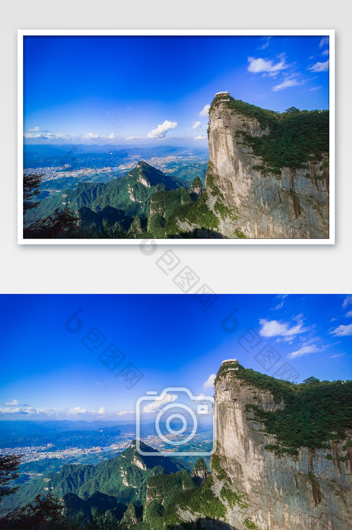 湖南张家界天门山5A景区观景台.摄影图片图片