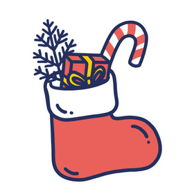 圣诞袜小动画动图gif