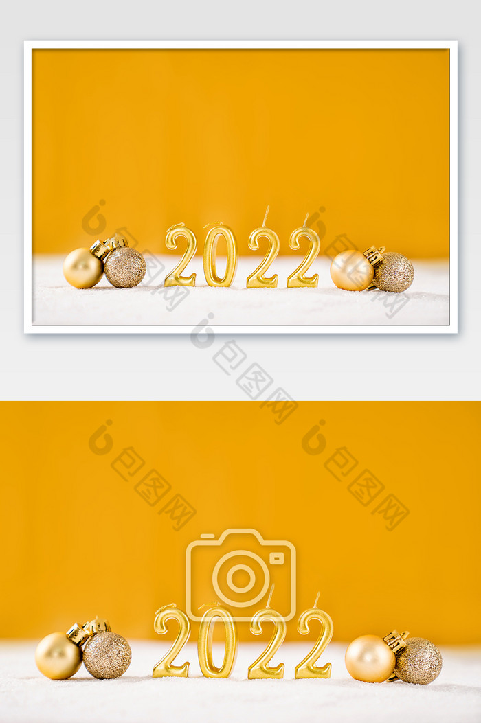 金色元旦2022新年摆拍摄影图图片图片