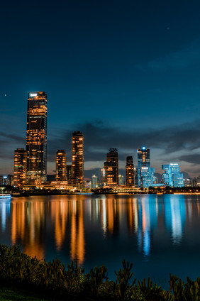 城市建筑深圳CBD夜景摄影图