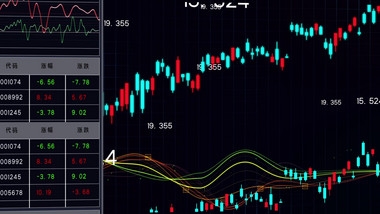 金融数据股票交易类背景视频素材