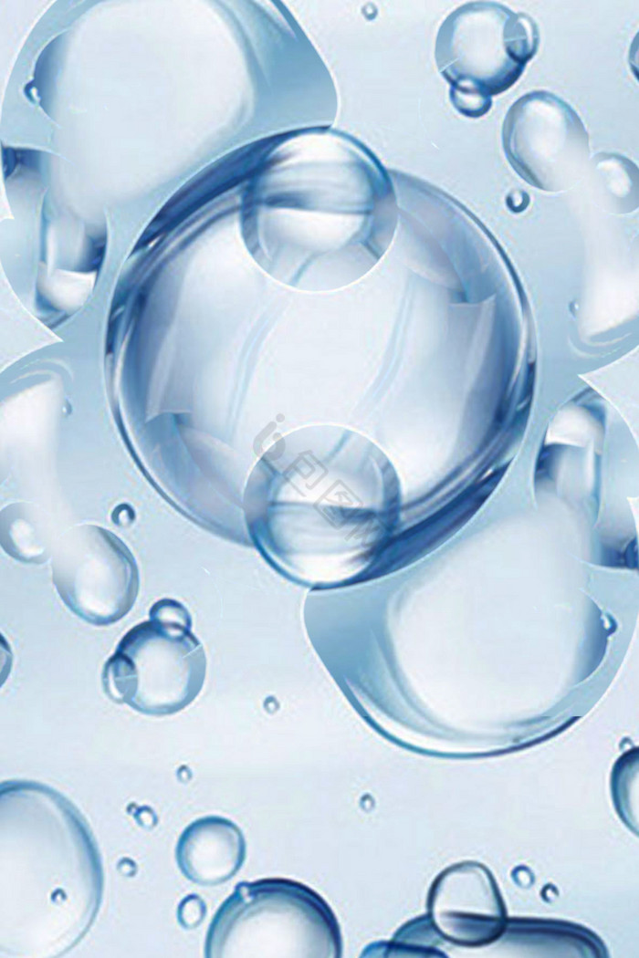 水气泡呼吸质感图片