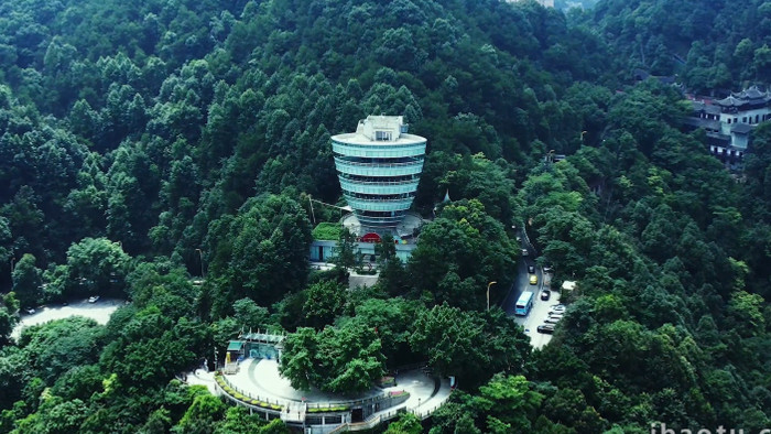 旅游景点大气重庆南山一棵树观景台4k航拍