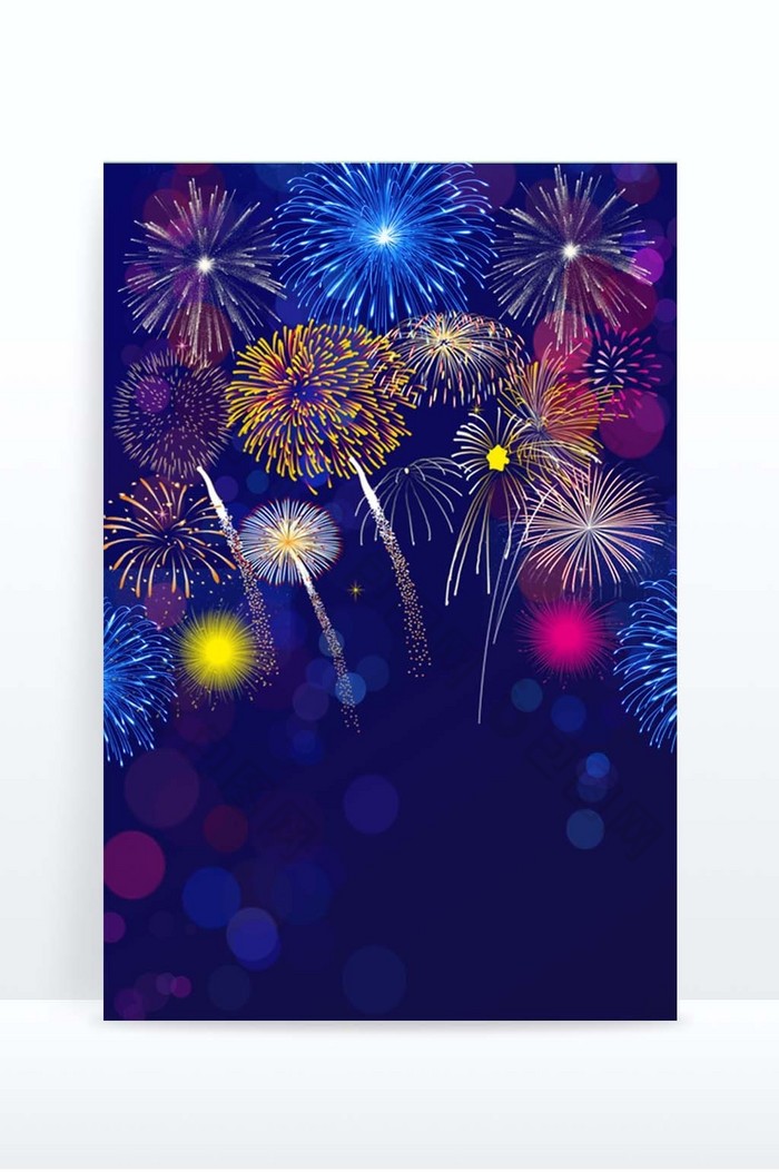 烟花光效绚烂背景图片