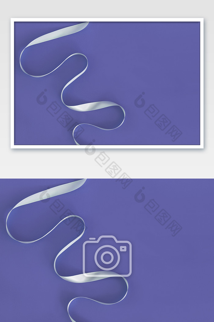 丝带创意流行色长春蓝通用背景图片图片