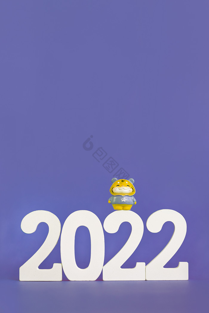 2022虎年新春创意流行色纯色背景图片