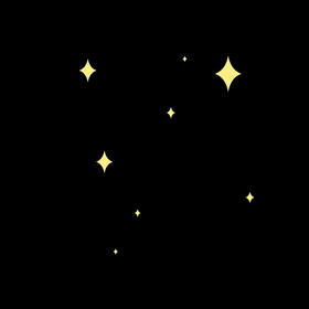 夜空黄色星星闪烁背景动图GIF