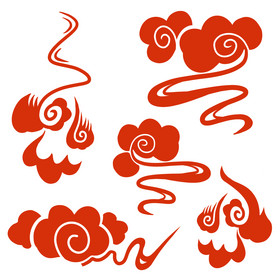 中国风祥云云朵古代纹饰图片