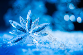 雪花雪景