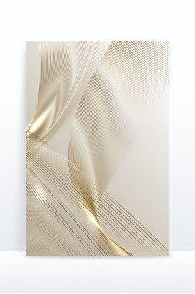 白色金色曲线商务背景图片