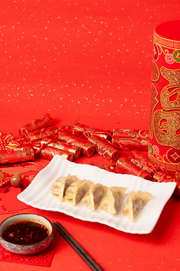 冬至传统美食饺子水饺图片