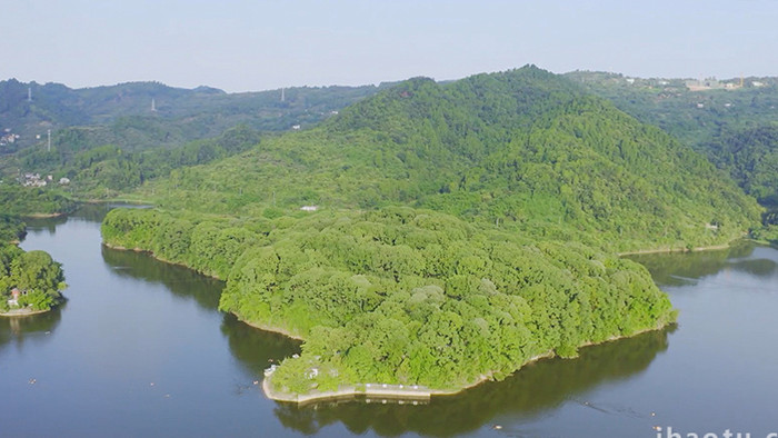 自然实拍山水湖泊风光实拍视频4K