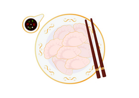 春节食物饺子