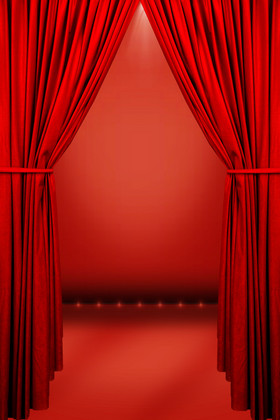 幕布舞台图片国风灯笼图片春节图片红色春节放假通知