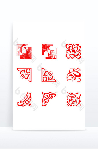 中式花纹 古风元素 中国风元素 中式元素图片