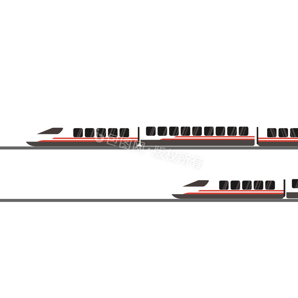卡通动车火车交通工具动图GIF图片