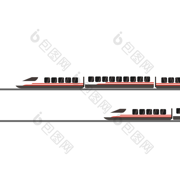 卡通动车火车交通工具动图GIF