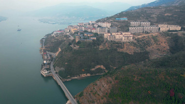 自然风光实拍长江三峡风光航拍